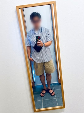 「HUGO BOSS（ヒューゴボス）のアイテム（腕時計）」を使った、ラスティーさん（メンズ・178cm）の夏コーディネート