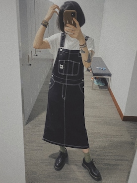 「carhartt」｜「アイテム（ローファー）」を使った、zuzzuさん（レディース・170cm）の夏コーディネート