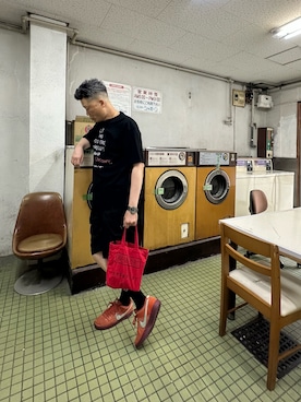 「UNDERCOVER（アンダーカバー）のアイテム」を使った、俊彥君さん（メンズ・179cm）の夏コーディネート