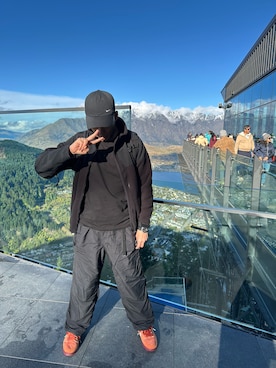 「NIKE（ナイキ）のアイテム（キャップ）」を使った、俊彥君さん（メンズ・179cm）の春コーディネート