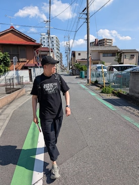 「アイテム（アナログ腕時計）」を使った、俊彥君さん（メンズ・179cm）の夏コーディネート