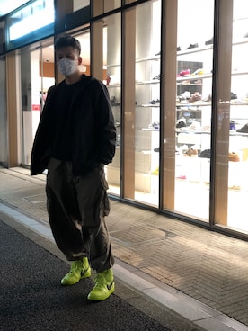 「BLACK COMME des GARÇONS」｜俊彥君さん（メンズ・179cm）の秋コーディネート