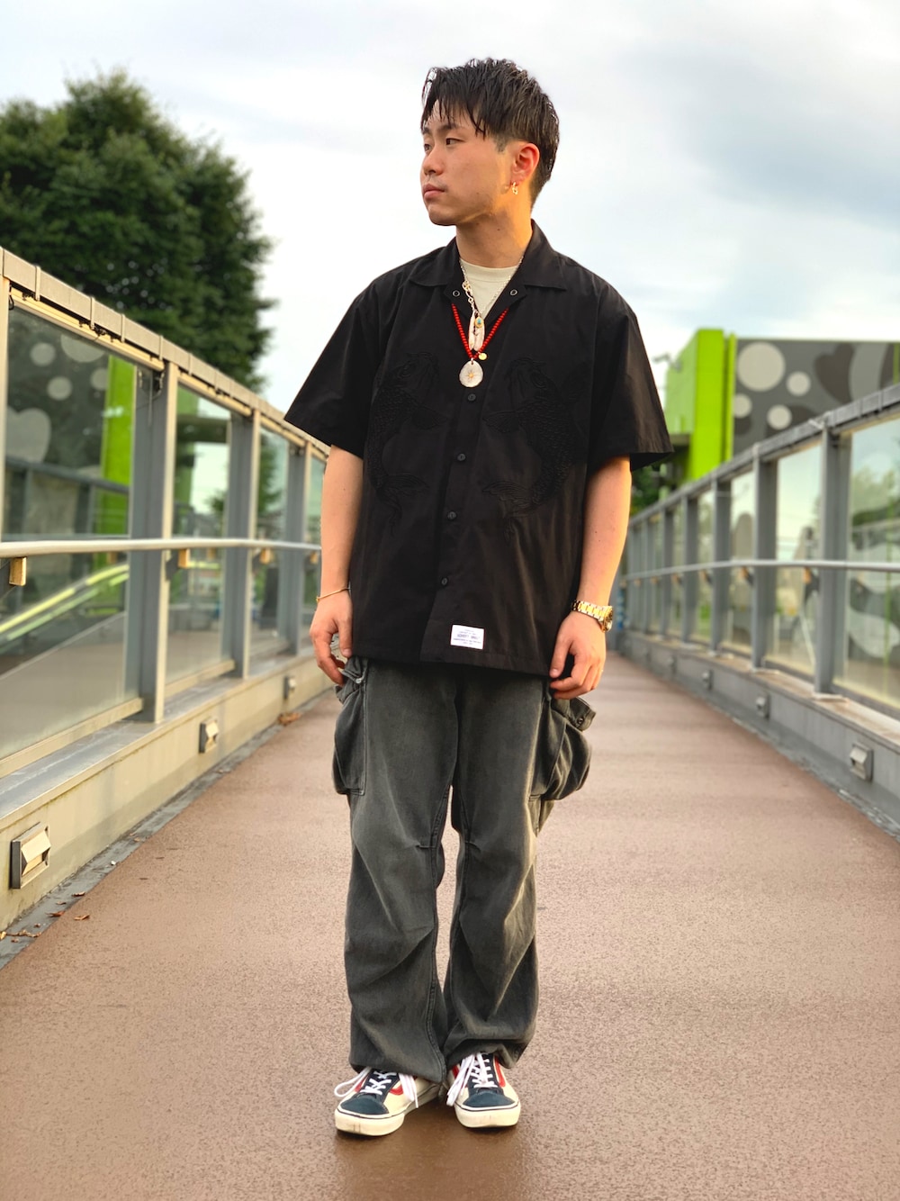 Schott/ショット/エンブロイダリー TC ワークシャツ/ライジングカープ Schott/ショット/エンブロイダリー TC ワークシャツ/ライジング