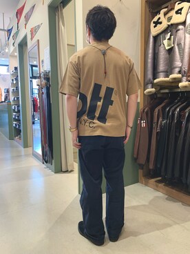 「アヴィレックス(AVIREX)」｜三品文哉さん（メンズ・164cm・20代）の夏コーディネート