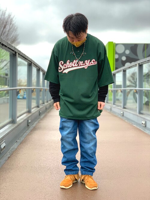 三品文哉 Avirex Depot入間 Schottのtシャツ カットソーを使ったコーディネート Wear 三品文哉 Avirex Depot入間 Schottのtシャツ カットソーを使ったコーディネート Wear