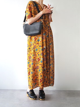 「PUPE（プーペ）のアイテム」を使った、EMC リテール事業部さん（レディース・168cm）の夏コーディネート