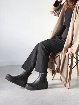 「BUENO（ブエノ）のアイテム」を使った、EMC リテール事業部さん（レディース・168cm）の秋コーディネート