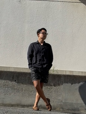 「アイテム（ローファー）」を使った、としかつさん（メンズ・171cm）の夏コーディネート
