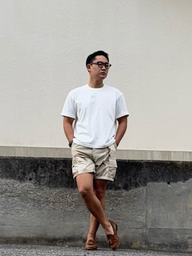 「ALDEN（オールデン）のアイテム（ローファー）」を使った、としかつさん（メンズ・171cm）の夏コーディネート