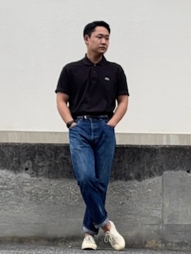 「LACOSTE（ラコステ）のアイテム」を使った、としかつさん（メンズ・171cm）の春コーディネート