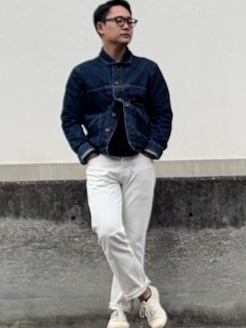 「SUPERGA（スペルガ）のアイテム」を使った、としかつさん（メンズ・171cm）の春コーディネート