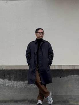 「NEW BALANCE（ニューバランス）のアイテム（スニーカー、グレー系）」を使った、としかつさん（メンズ・171cm）の冬コーディネート