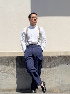 「ALDEN（オールデン）のアイテム」を使った、としかつさん（メンズ・171cm）の春コーディネート