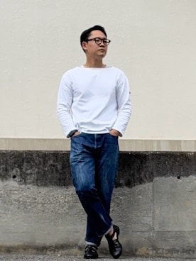 「SAINT JAMES（セントジェームス）のアイテム」を使った、としかつさん（メンズ・171cm）の春コーディネート