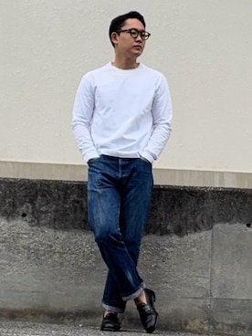 「ALDEN（オールデン）のアイテム」を使った、としかつさん（メンズ・171cm）の春コーディネート