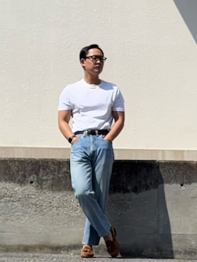 「ALDEN（オールデン）のアイテム」を使った、としかつさん（メンズ・171cm）の春コーディネート