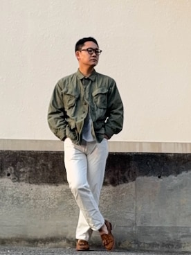 「ALDEN（オールデン）のアイテム」を使った、としかつさん（メンズ・171cm）の春コーディネート