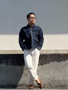 「ALDEN（オールデン）のアイテム」を使った、としかつさん（メンズ・171cm）の春コーディネート