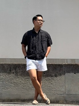 「RRL（ダブル アール エル）のアイテム」を使った、としかつさん（メンズ・171cm）の夏コーディネート