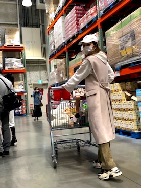 「KaneZ（ケインズ）のアイテム（キャップ）」を使った、もえさん（レディース・170cm）の春コーディネート