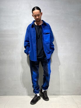 「スウエットパンツ」｜「アイテム（アクセサリー）」を使った、703さん（メンズ・173cm）の夏コーディネート