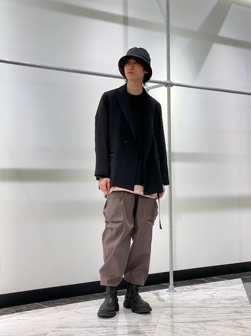 Luis デザインカーゴパンツ　ブラック セール】デザインカーゴパンツ（カーゴパンツ）｜Lui's（ルイス