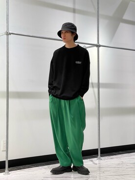 「Lui's（ルイス）のアイテム（スウェット）」を使った、小田十夢さん（メンズ・178cm）の冬コーディネート