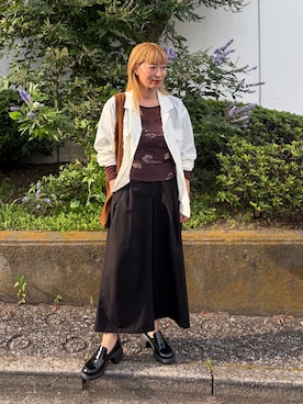 「WHIMSIC（ウィムジック）のアイテム」を使った、Yoshida Aoiさん（レディース・155cm）の夏コーディネート