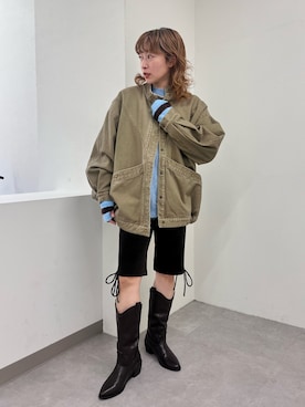 「アイテム（その他アウター）」を使った、Yoshida Aoiさん（レディース・155cm・30代）の冬コーディネート