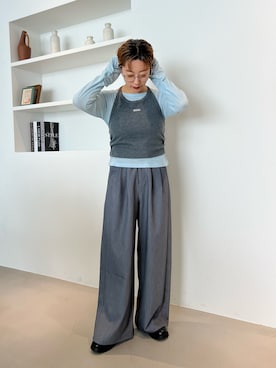 「アイテム（ヘアアクセサリー）」を使った、Yoshida Aoiさん（レディース・155cm）の秋コーディネート