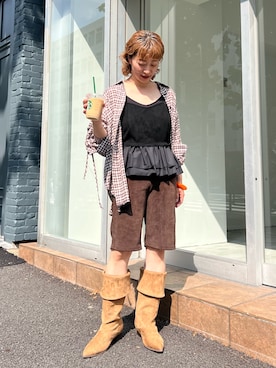 「アイテム（キャミソール）」を使った、Yoshida Aoiさん（レディース・155cm・30代）の夏コーディネート