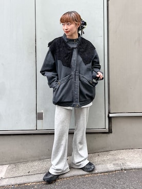 「アイテム（その他アウター）」を使った、Yoshida Aoiさん（レディース・155cm・30代）の冬コーディネート