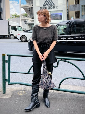 「シャギー」｜Yoshida Aoiさん（レディース・155cm）の夏コーディネート