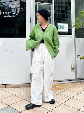 「ニットキャップ」｜Yoshida Aoiさん（レディース・155cm・30代）の秋コーディネート