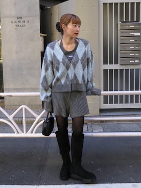 「アイテム（トップス）」を使った、Yoshida Aoiさん（レディース・155cm・30代）の秋コーディネート