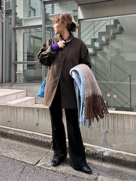 「アイテム（ヘアアクセサリー）」を使った、Yoshida Aoiさん（レディース・155cm・30代）の秋コーディネート