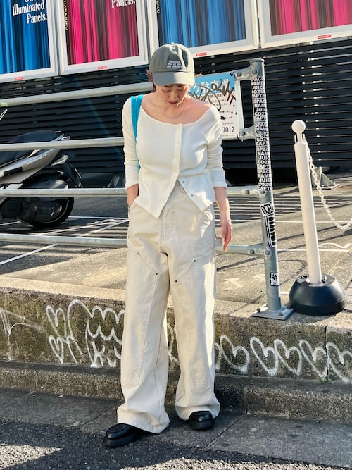 最新作売れ筋が満載 セール】【UNISEX/2サイズ展開/新色追加】ダブルニーペインター パンツ