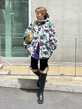 「アイテム（ブルゾン）」を使った、Yoshida Aoiさん（レディース・155cm）の夏コーディネート