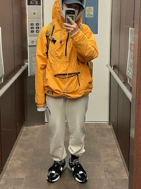 「L.L.Bean（エルエルビーン）のアイテム（その他アウター）」を使った、moka92さん（レディース・153cm）の春コーディネート