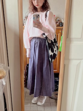 「JENAのアイテム」を使った、Misakiさん（レディース・160cm）の春コーディネート