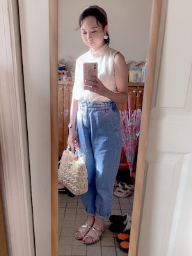 「アイテム（アナログ腕時計）」を使った、Misakiさん（レディース・160cm・30代）の夏コーディネート