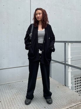 「FIG&VIPER（フィグアンドバイパー）のアイテム（スウェットパンツ）」を使った、FIG&VIPER_HITOMIさん（レディース・165cm）の春コーディネート