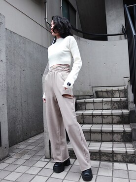 「FIG&VIPER（フィグアンドバイパー）のアイテム（ブーツ）」を使った、FIG&VIPER_HITOMIさん（レディース・165cm）の秋コーディネート