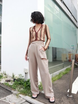 「FIG&VIPER（フィグアンドバイパー）のアイテム（サンダル）」を使った、FIG&VIPER_HITOMIさん（レディース・165cm）の秋コーディネート