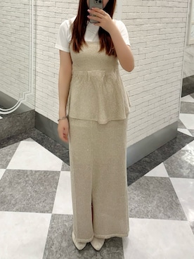 「アイテム（キャミソール）」を使った、kasumiさん（レディース・163cm・30代）の夏コーディネート