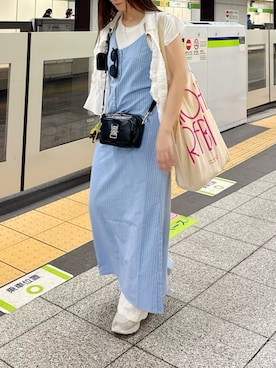 「アイテム（ワンピース/ドレス）」を使った、kasumiさん（レディース・163cm・30代）の夏コーディネート