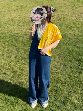 「CONVERSE ALL STAR（コンバースオールスター）のアイテム」を使った、kasumiさん（レディース・163cm）の夏コーディネート