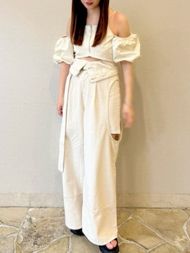 「mideal（マイディール）のアイテム」を使った、kasumiさん（レディース・163cm）の夏コーディネート