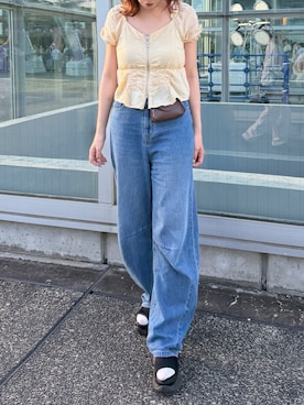 「MUHET（ミュエータ）のアイテム」を使った、kasumiさん（レディース・163cm）の夏コーディネート