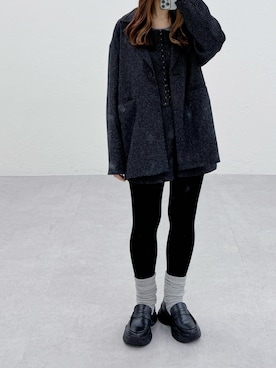 「アイテム（テーラードジャケット）」を使った、kasumiさん（レディース・163cm・30代）の冬コーディネート